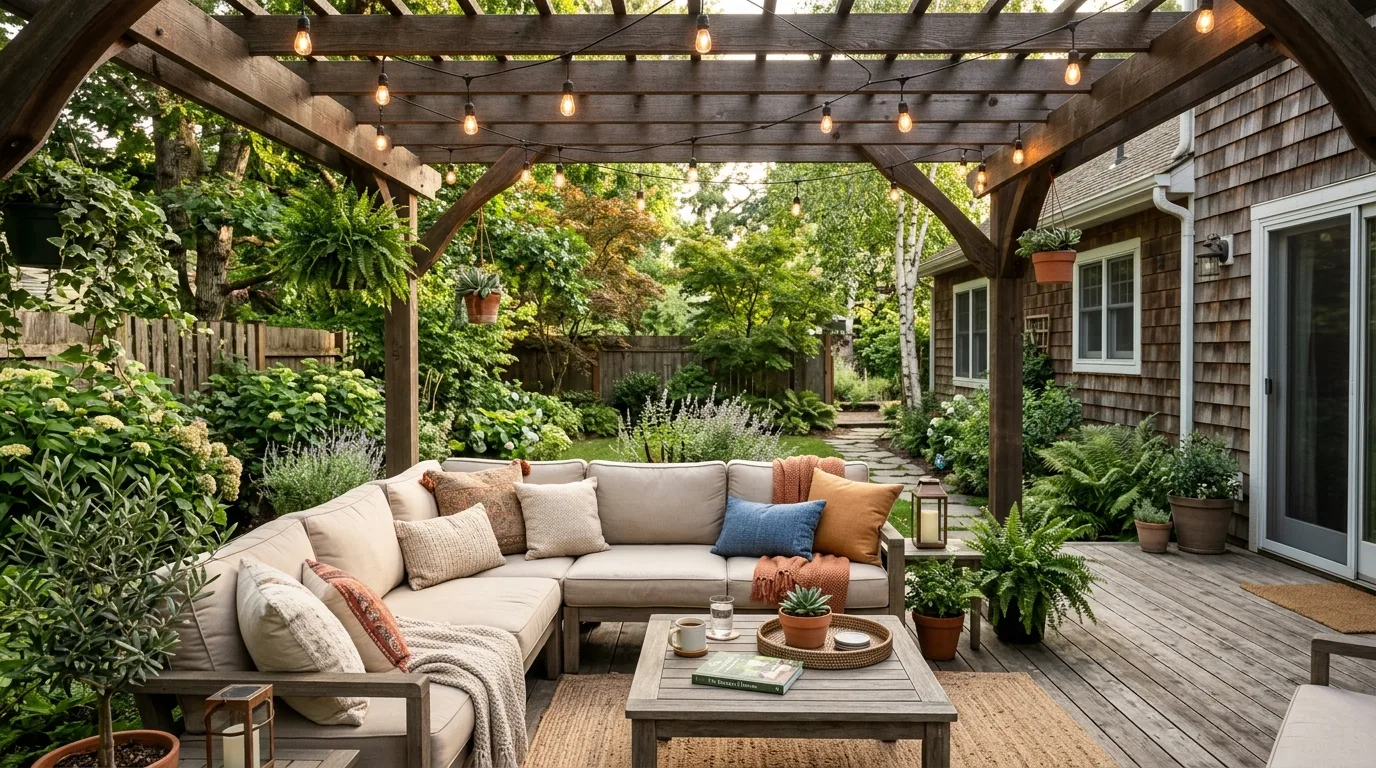 Deck Connected to the Yard for Better Flow